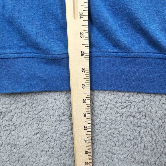 Peter Millar Quarter Zip Large 100% Cotton Blue Golf 1/4 Zip Pullover Size XL - Picture 10 of 14